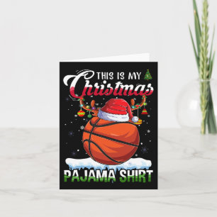 Carte Basket-ball Fun Sport Noël C'Est Mon Paj De Noël