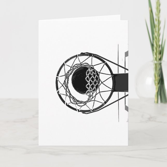 Carte Basket-ball Pop Art (Devant)