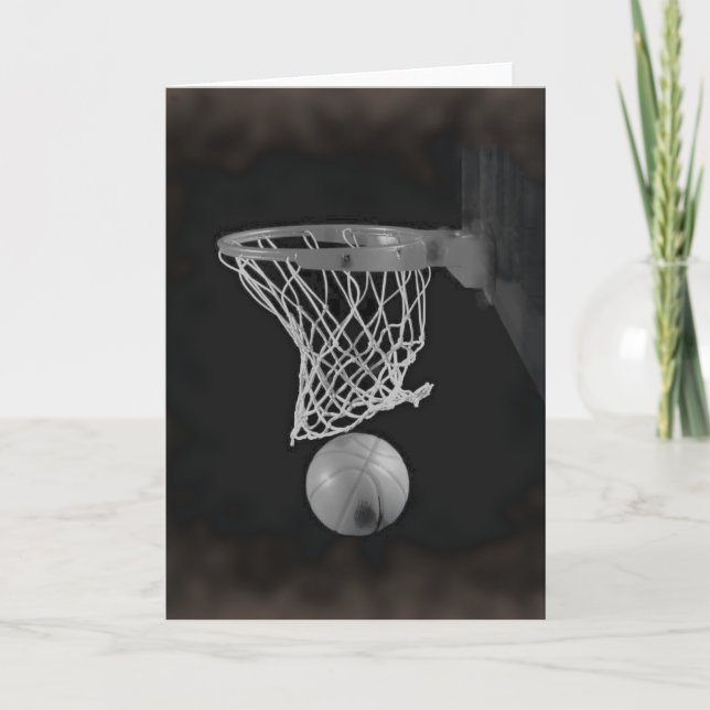 Carte Basket-ball Sépia (Devant)