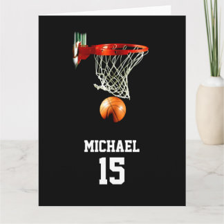 Carte Basket-ball Votre nom