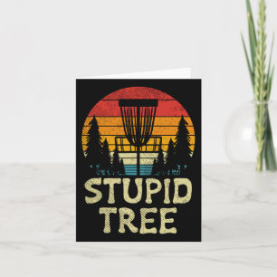 Carte Basket de golf de Disque d'Arbre Retro Frisbee Gol
