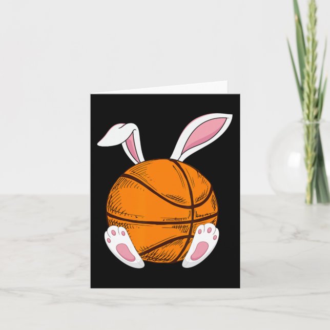 Carte Basket de Pâques lapin lapin Joyeux jour de Pâques (Devant)