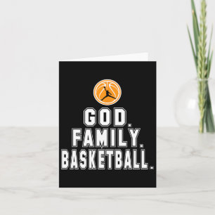 Carte Basket Famille Dieu Joueur chrétien