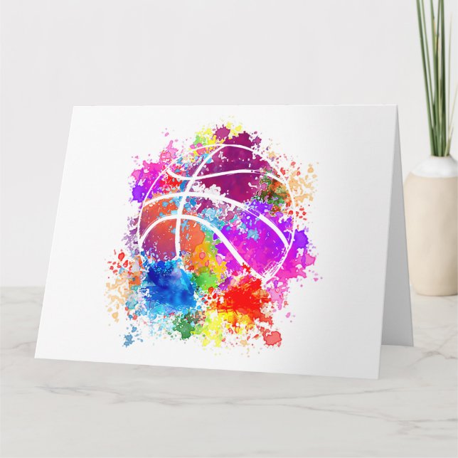 Carte Basketball Adolescentes Filles Ados Baller Dunk (Devant)
