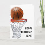 Carte Basketball Birthday<br><div class="desc">Funny basketball birthday greeting to bring cheer to your favorite basketball players.</div>
