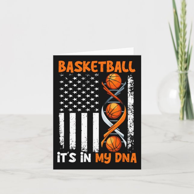 Carte Basketball C'est dans mon Dna Fun Player Coach Tea (Devant)