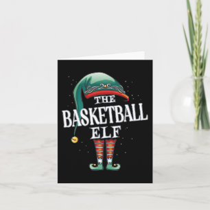 Carte Basketball Elf Christmas Group Jeu de Pyjama de No