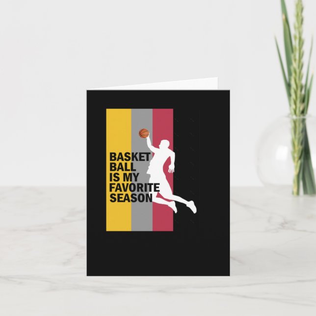 Carte Basketball Est Ma Saison Préférée 10 (Devant)