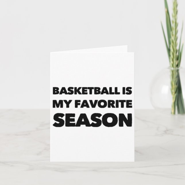 Carte Basketball Est Ma Saison Préférée 2 (Devant)