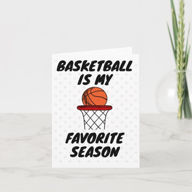 Carte Basketball Est Ma Saison Préférée 8 (Devant)
