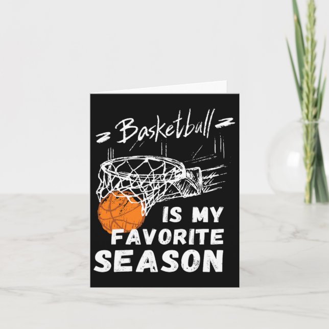 Carte Basketball Est Mon Cadeau De Saison Favorite (Devant)