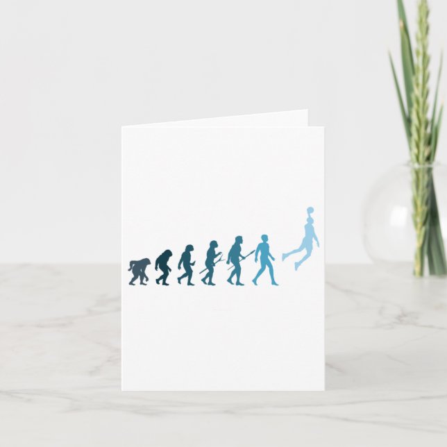 Carte Basketball Evolution Drôle Cadeau Pour Basketball  (Devant)