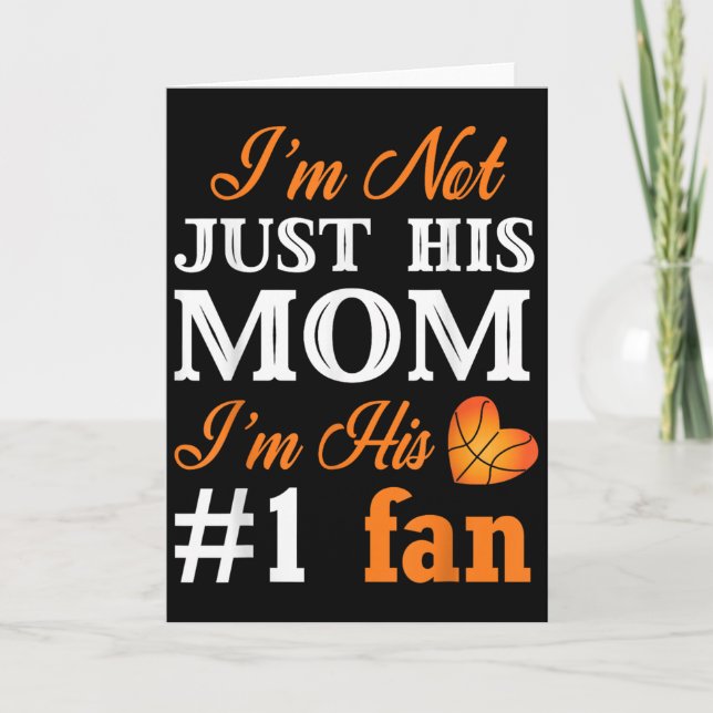 Carte Basketball Fan Mom Quote Shirt Mothers Day Gift Fo (Devant)