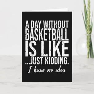 Carte Basketball funny sports gift
