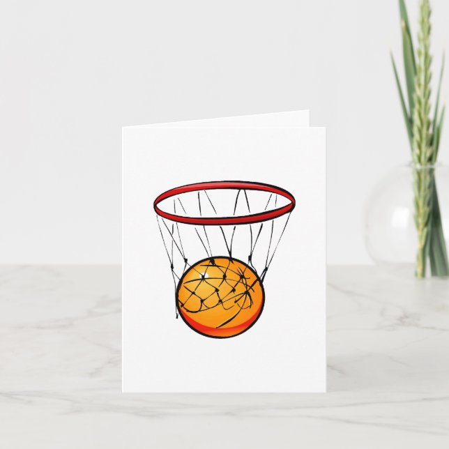 Carte Basketball in hoop (Devant)