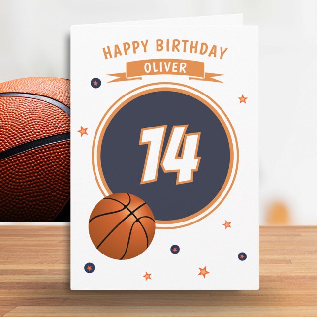 Carte Basketball Joyeux Anniversaire Sports (Créateur téléchargé)