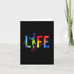 Carte Basketball Mens Ball is Life Watercolor Basketball
