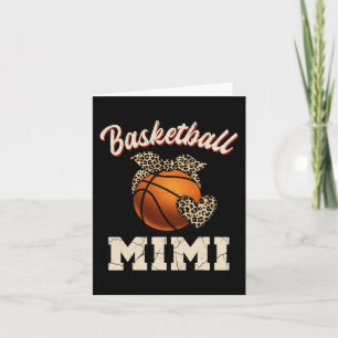 Carte Basketball Mimi Bandana Léopard Cœur Fans Fête des