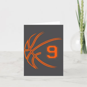Carte Basketball pour 9 ans garçons enfants pour leur 9è