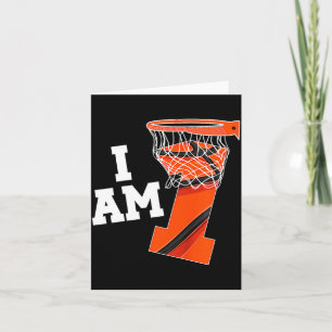 Carte Basketball pour enfants 1er anniversaire garçon un