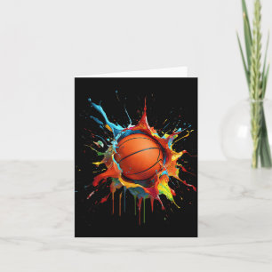 Carte Basketball Splash Slam Dunk Basketball Éclaboussur