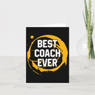 Carte Basketball Sport Cadeau Meilleur Entraîneur Jour A