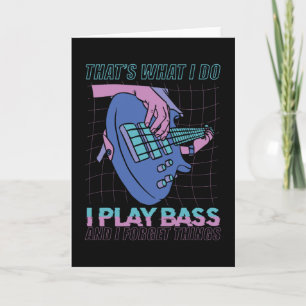Carte Bass Player Cadeau