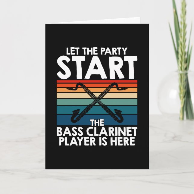 Carte Basse Clarinetist Basse Clarinet (Devant)
