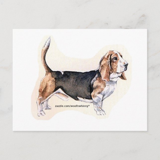 Carte Basset Hound (Devant)