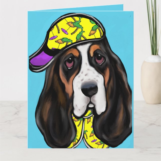 Carte Basset Hound  (Devant)