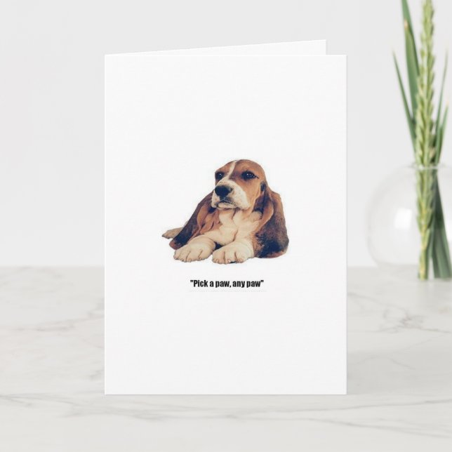 Carte Basset Hound (Devant)