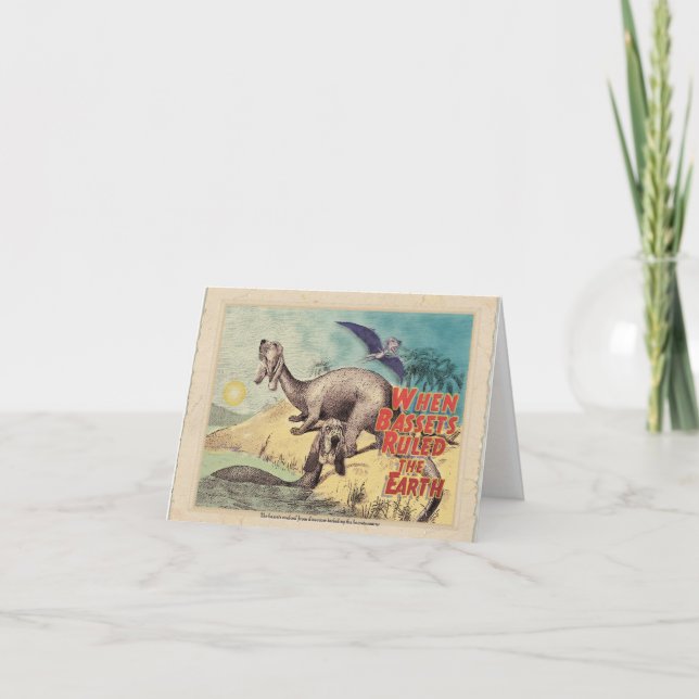 Carte Basset-o-saurus : L'origine des bassets (Devant)