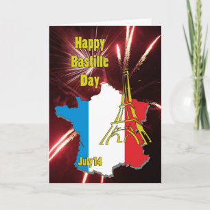 Carte Bastille jour 14 juillet