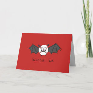 Carte Bat De Baseball - Funny Baseball Bat Pun Card