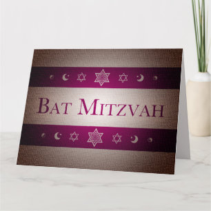 Carte Bat mitzvah