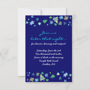 Carte Bat mitzvah Invitation de l'arbre de vie