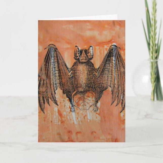 Carte Bat vintage (Devant)