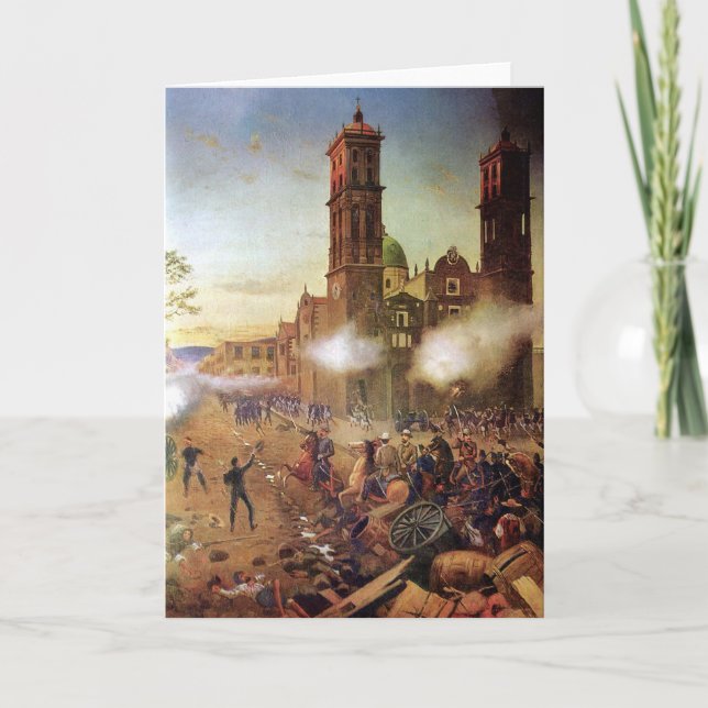 Carte Bataille de l'histoire mexicaine de Puebla (Devant)