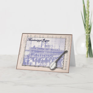 Carte Bateau à  vapeur et musique