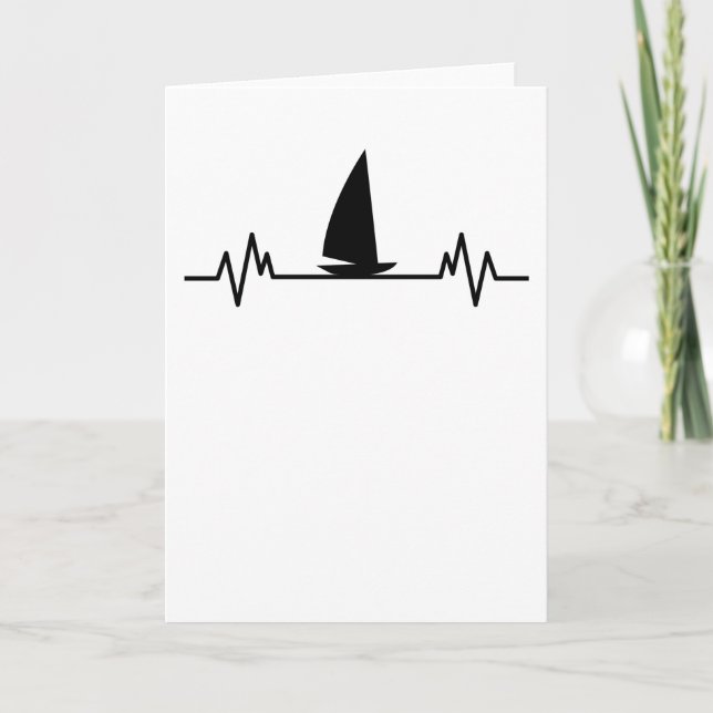 Carte Bateau à voile Cadeau de catamaran amusant Skipper (Devant)