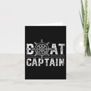 Carte Bateau Capitaine Lover Propriétaire de bateau Bate