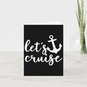 Carte Bateau d'Ancre Croisière Famille Couples