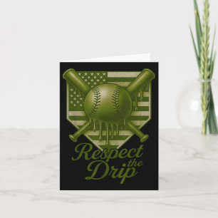 Carte Bateau de baseball Boys Ice Cream Camo Usa 4 juill