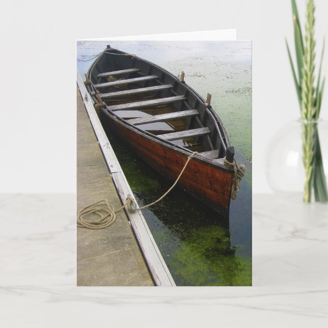 Carte Bateau de canot à quai (Devant)