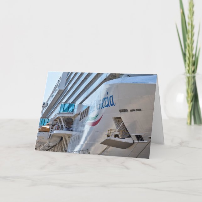 Carte Bateau de croisière de luxe (Devant)