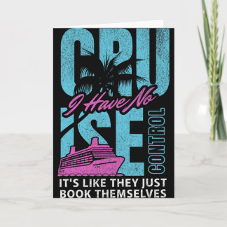 Carte Bateau de croisière Humour pour vacances en famill
