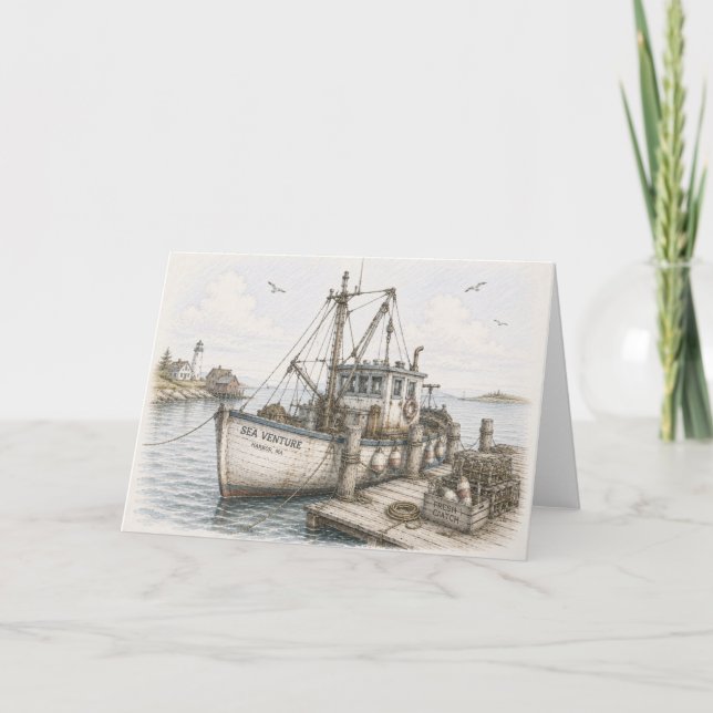 Carte Bateau de pêche (Devant)