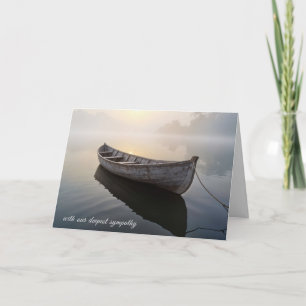 Carte Bateau en bois Sympathy sur un lac humide