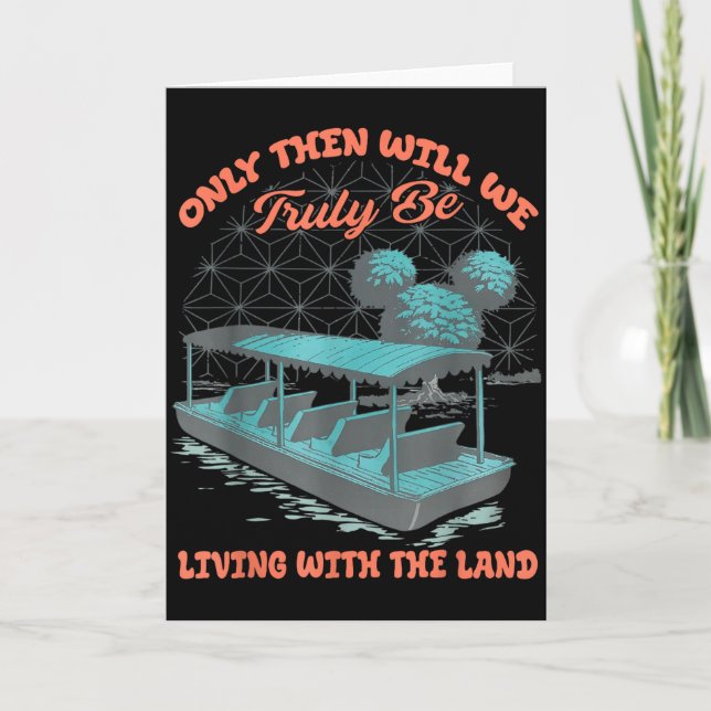 Carte Bateau Epcot Nature Vraiment Vivre Avec La Terre  (Devant)