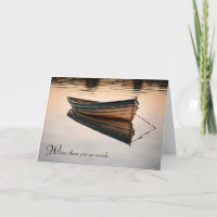 Bateau Old Row sur Calm Lake Sympathy